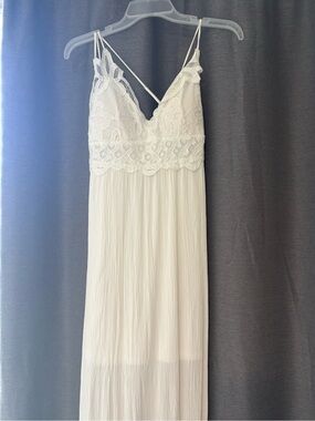 Blue Rain Ivory Lace Bodice Maxi Slip